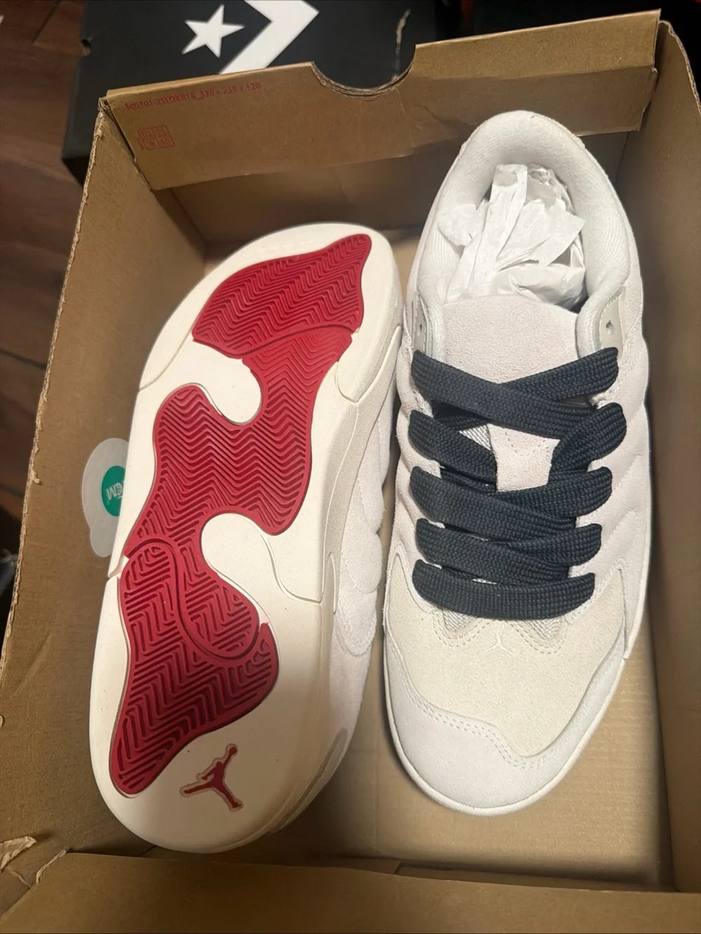Nike Jordan Session sneaker features a distinctive rippled wave-patterned upper